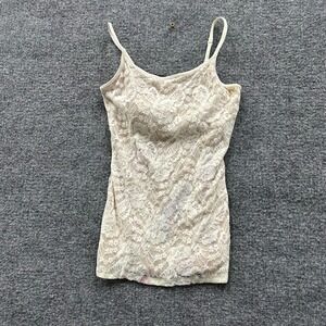 Express Cami Womens Size S Beige Floral Lace Adjustable Strap Bra Camisole NWT